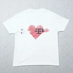 thumbnail for S short sleeve heart letter 96B in the middle
