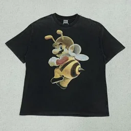 thumbnail for VI Short Sleeve Black Mali Bee Print 347CH