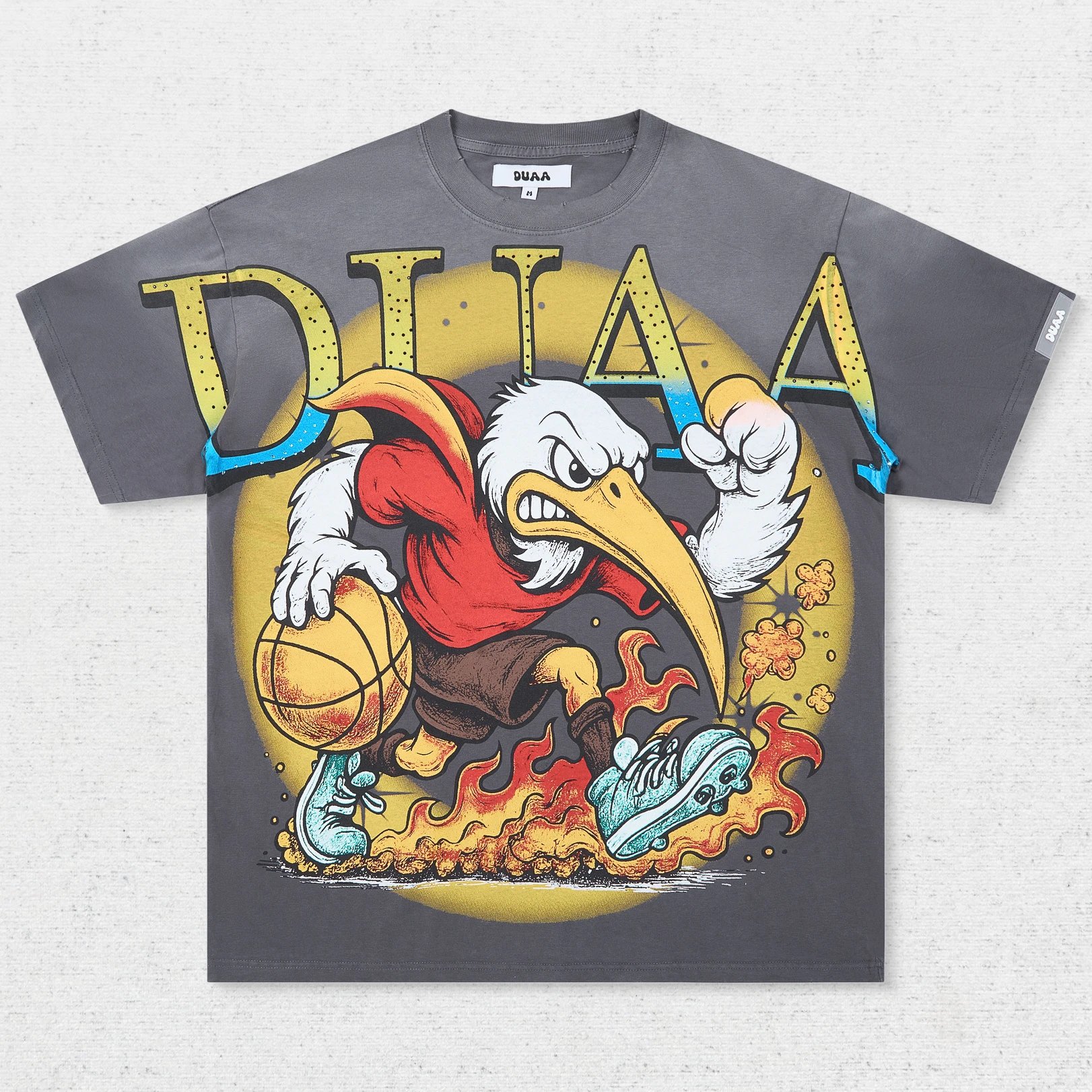 DU Eagle Earth Flame Print T-Shirt
