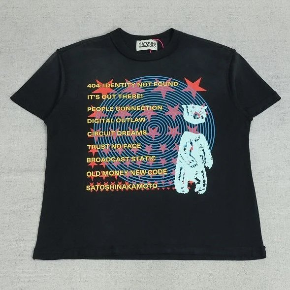 SAT短袖星星小熊洗水做旧R1152