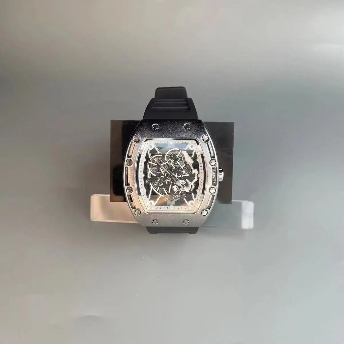 Richard Mille RM 055 Carbon Fiber Skeleton Watch Black Watches