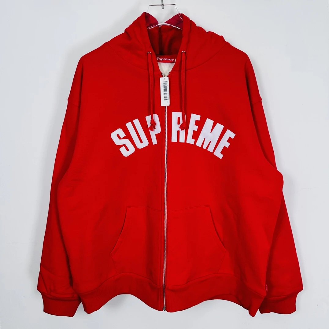 Supreme Arch Logo Full-Zip Hoodie Black product detail 4 in Litbuy spreadsheet finds