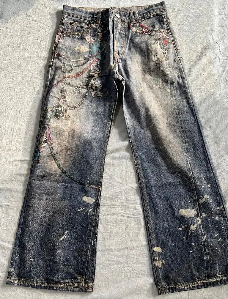 花花牛仔裤 jeans