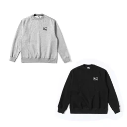 thumbnail for 8064 Pure original version!OS loose fit!Velvet super thick!
[Black DN4031 Gray DJ4941!Co-branded Crew Fleece Solid Color Logo Embroidery Pocket Zipper Logo!