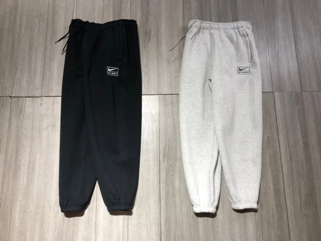 Item Thumbnail for 8064 Original version! **！ OS loose fit! Terry version!
【Black DN4031 Gray DJ4941! Nike x Stussy co-branded Crew Fleece solid logo embroidery pocket zipper logo