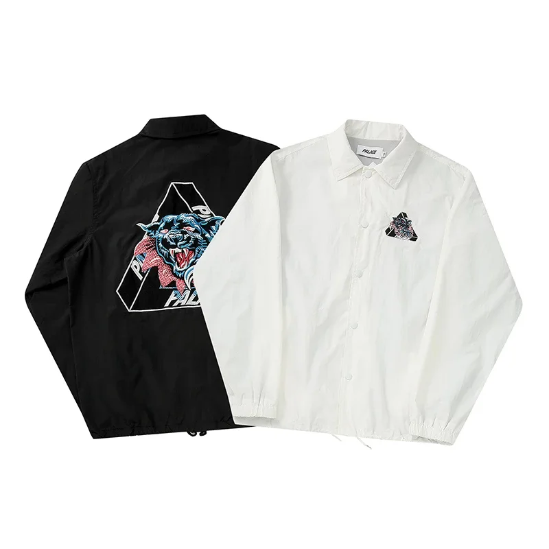 薄款】PALACE 19FW Ripped Coach Jacket 虎头刺绣街头潮牌教练夹克男女