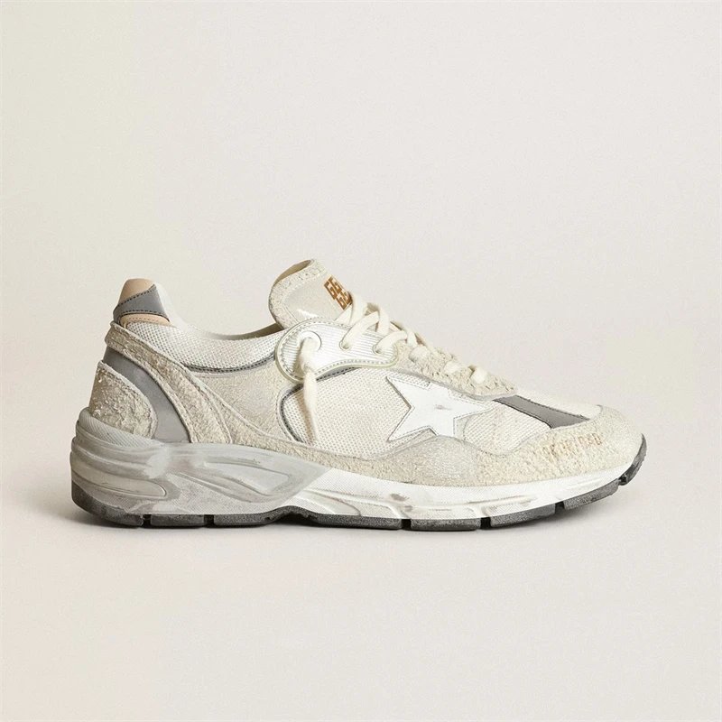Golden Goose/GGDB Dad-Star in white mesh and suede