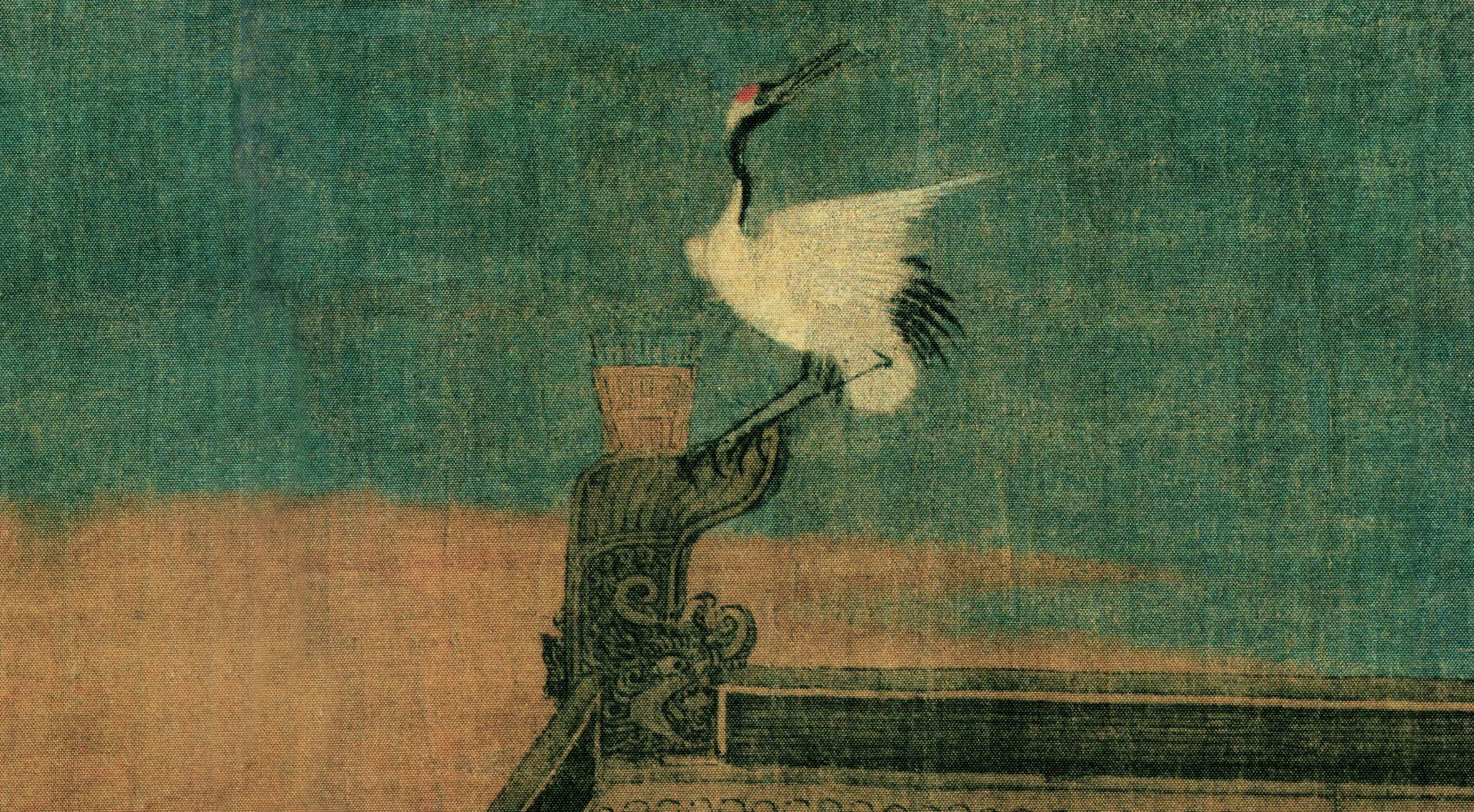 Song Huizong Zhao Ji Ruihe Picture Silk Edition (Imitation Silk