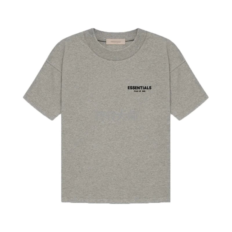 ESS25 New Double Line Classic Letter Plush Short sleeved T-shirt for Men and Women Couples