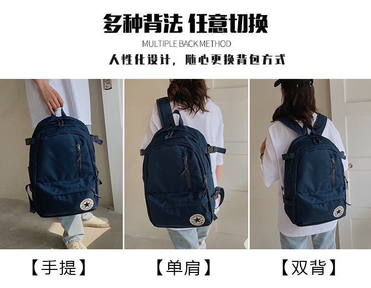 Converse All Star Canvas Backpack Navy - 6