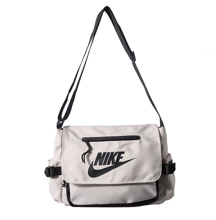Nike Futura Crossbody Messenger Bag Light Grey