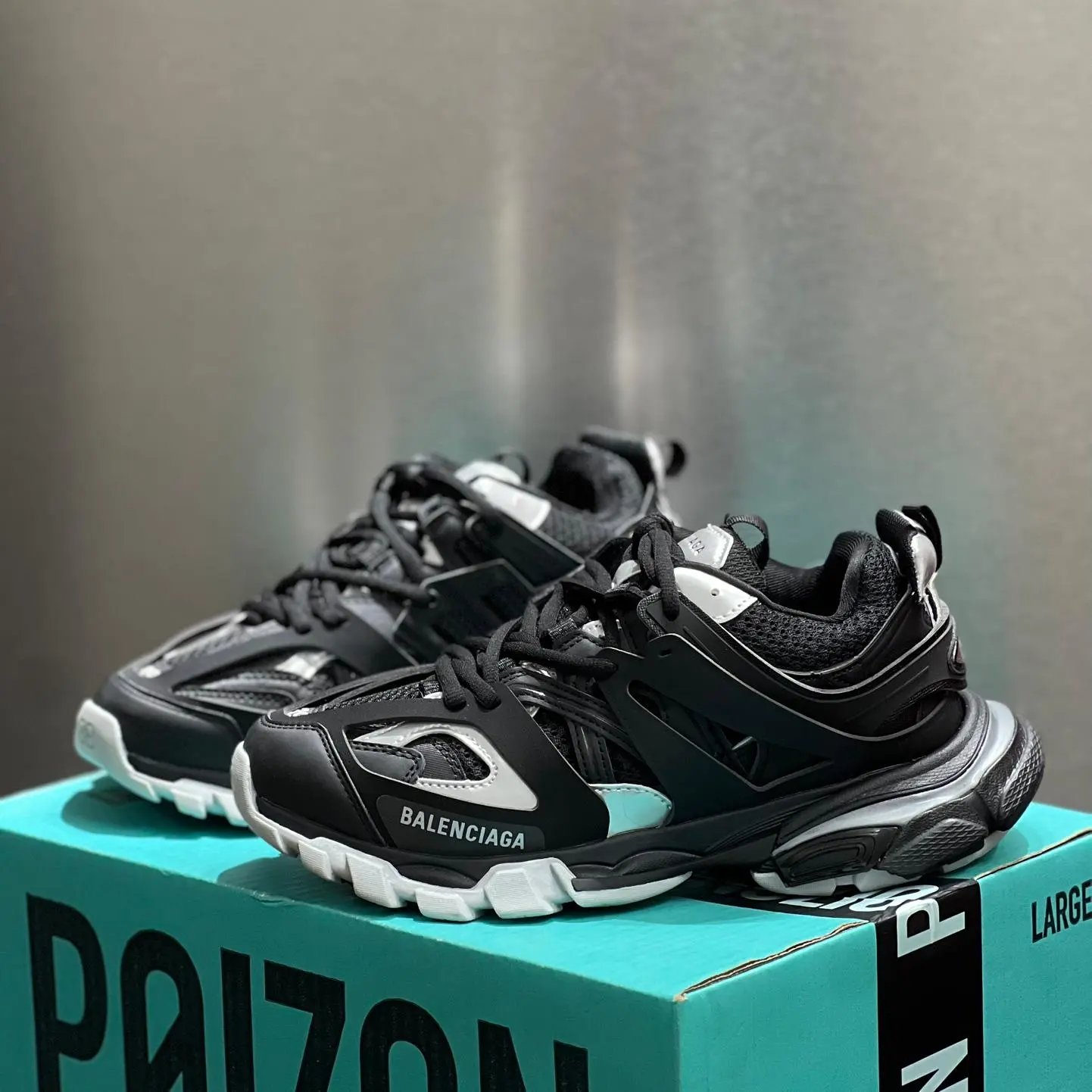 Balenciaga Track Sneaker Black Silver White