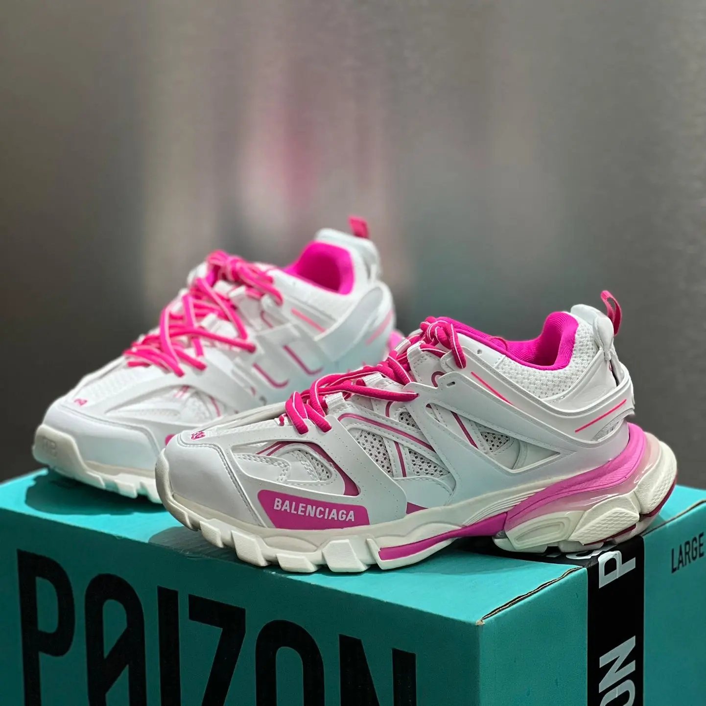 Balenciaga Track Sneaker White Pink Fuchsia