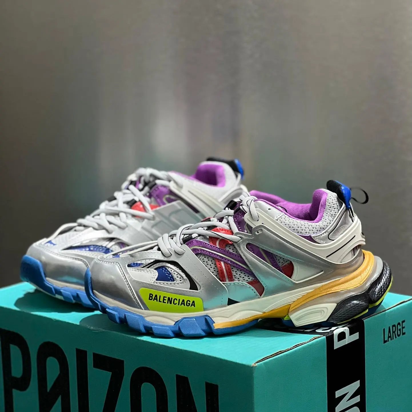 Balenciaga Track 3.0 Silver Purple Multicolor