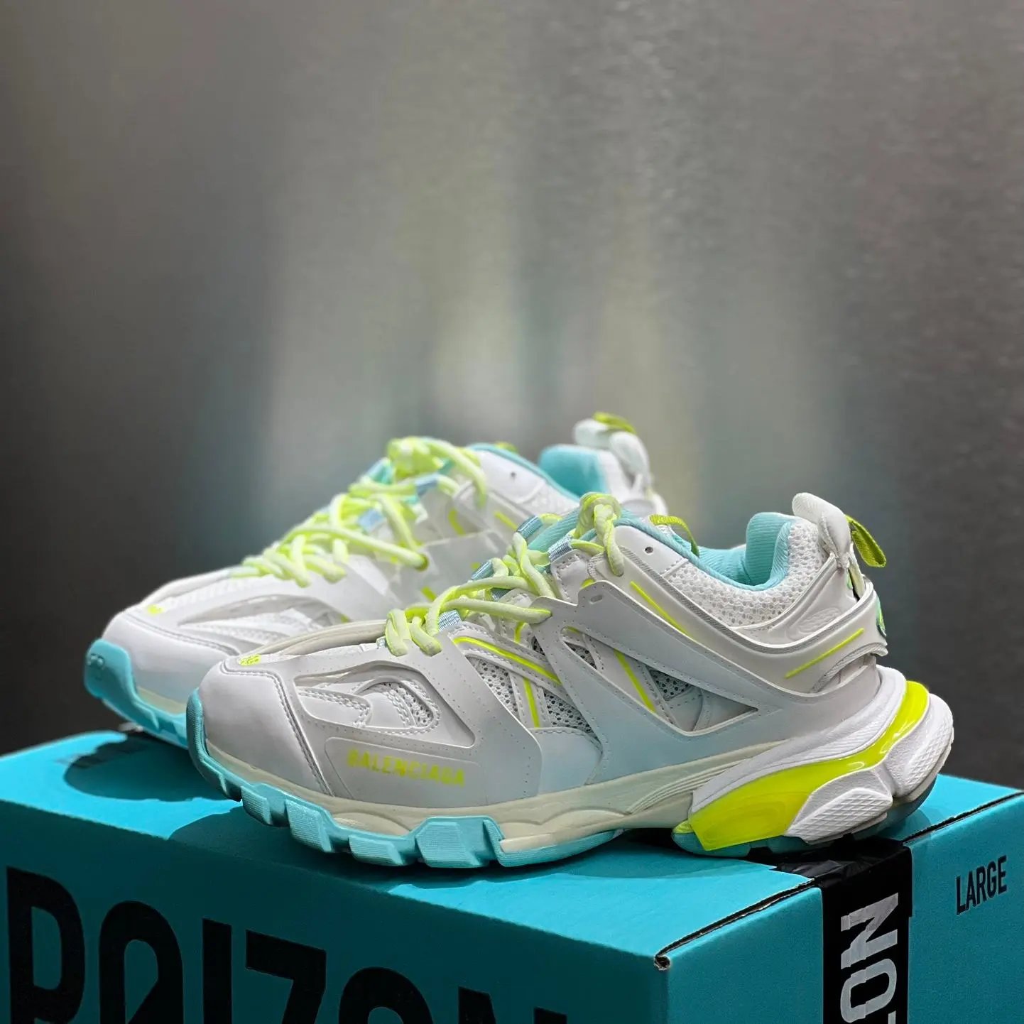 Balenciaga Track White Neon Yellow Aqua