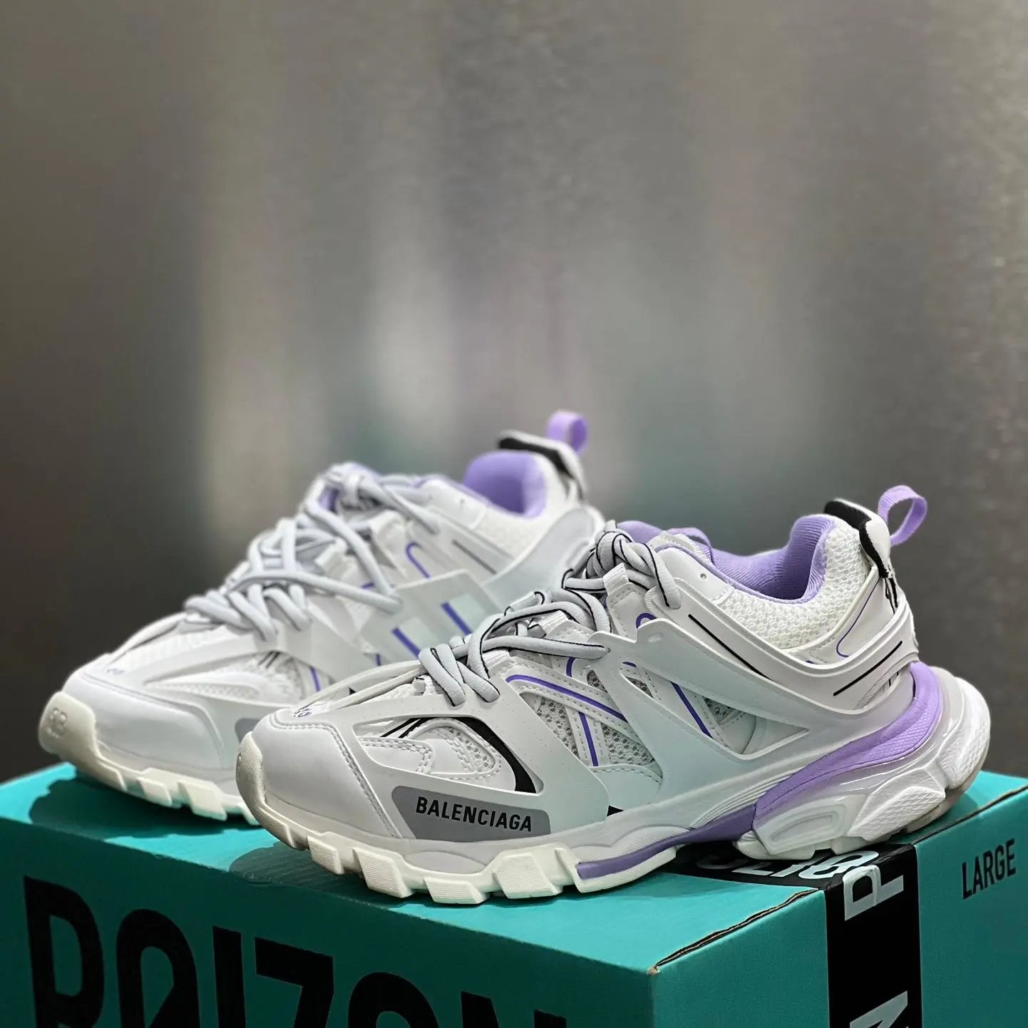 Balenciaga Track Sneaker White Lavender Purple