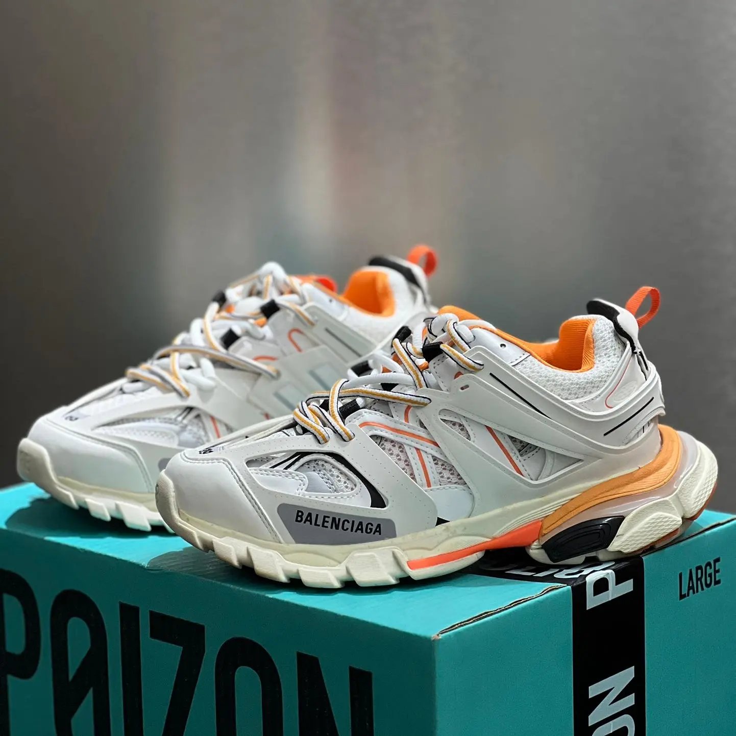 Balenciaga Track Sneaker White Orange