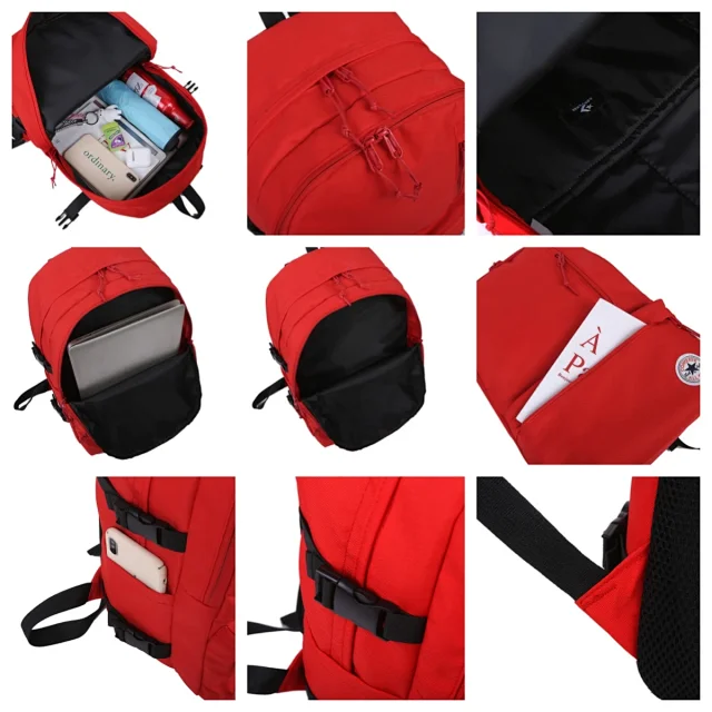 Converse Backpacks Multi-pocket backpack with side compression straps product detail image 12
