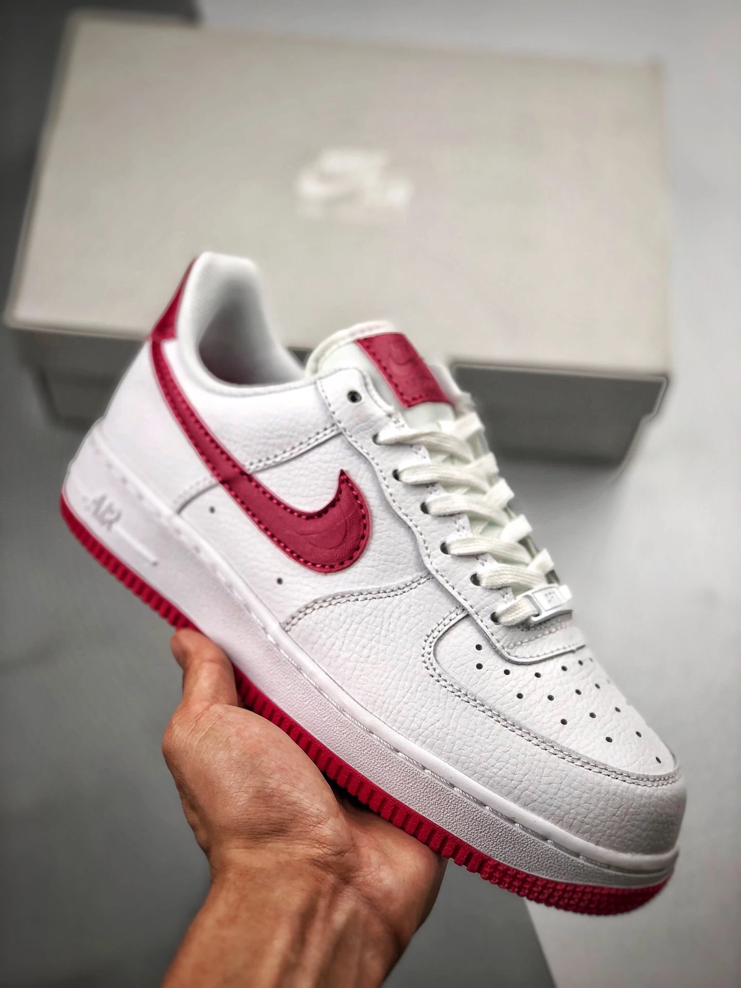 Air Force 1'07 SU19 S Red casual海外发售版 元年经典白红货号：CD9066-100唯一2