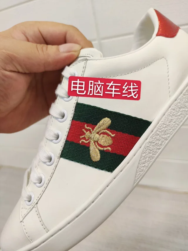 外贸原单高品质 欧洲站秋冬新款gu Ci小白鞋男女韩版时尚休闲印花情侣款小蜜蜂刺绣板鞋潮 外贸原单高品质 欧洲站秋冬新款gu Ci小白鞋男女韩版时尚休闲印花情侣款小蜜蜂刺绣板鞋潮