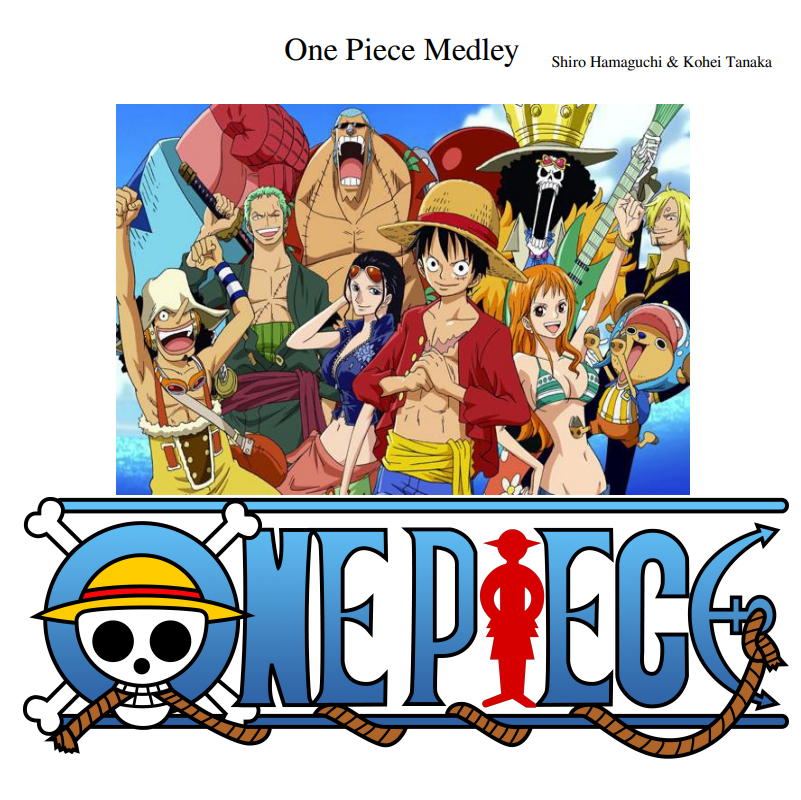 海贼王组曲 One Piece Medley 管弦乐总分谱+MP3