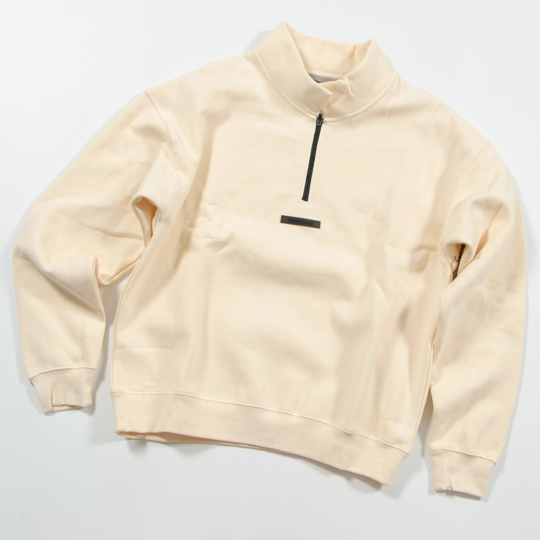 Fear of God Essentials Half-Zip Pullover Black Hoodie - 4