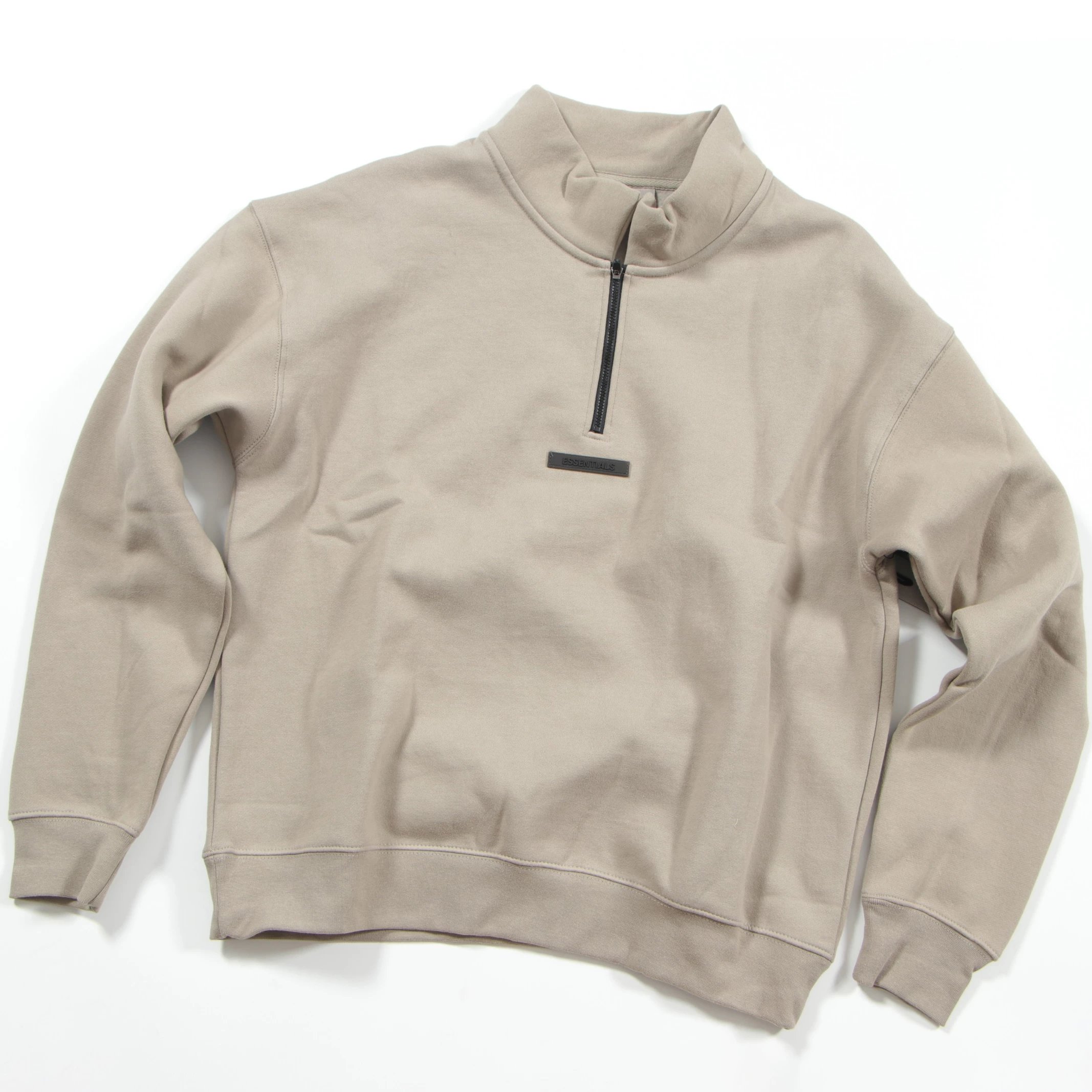Fear of God Essentials Half-Zip Pullover Black Hoodie - 6