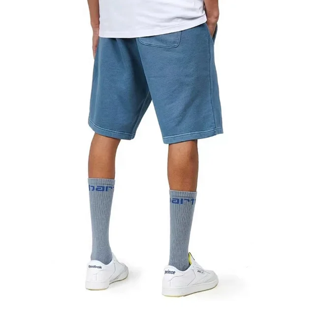 Carhartt Shorts Washed elastic-waist drawstring with logo patch product detail image 22