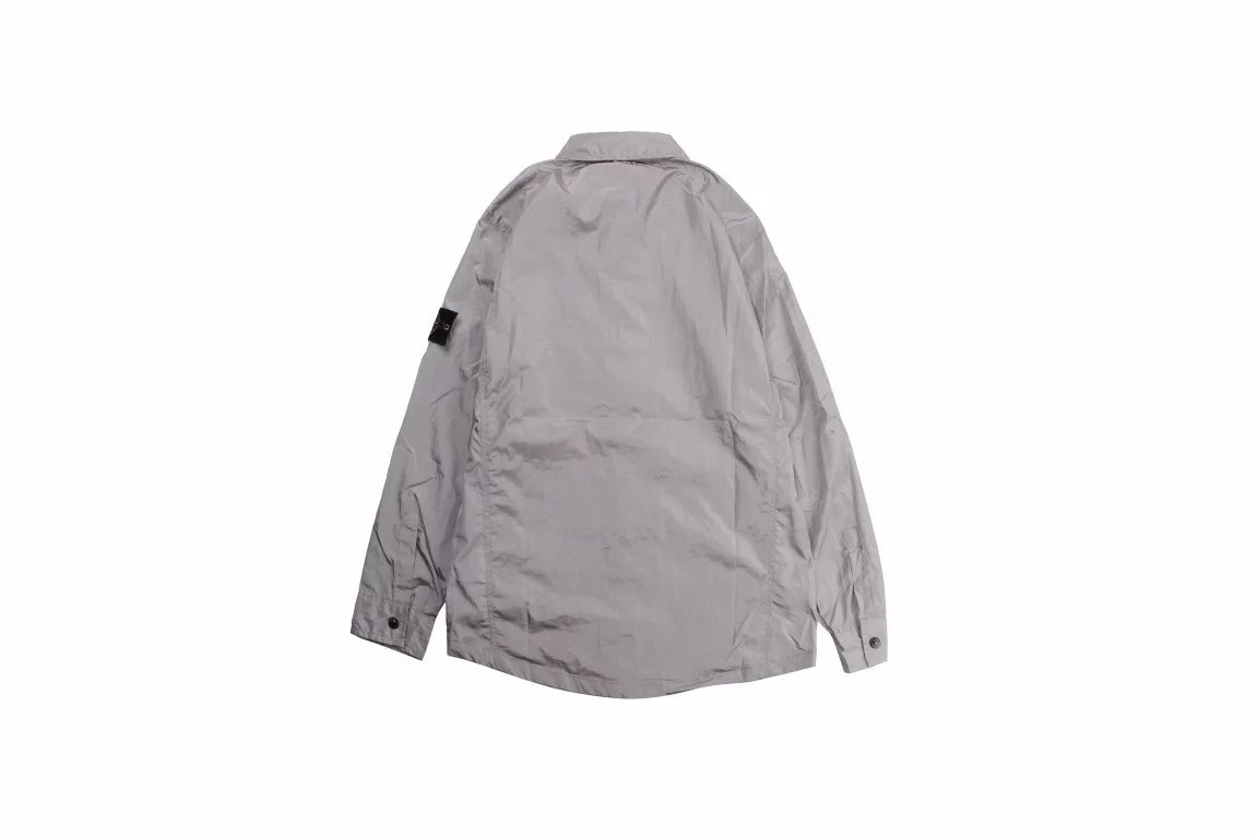 Stone Island Shadow Project Shirt Jacket Dark Gray Outerwear - 8