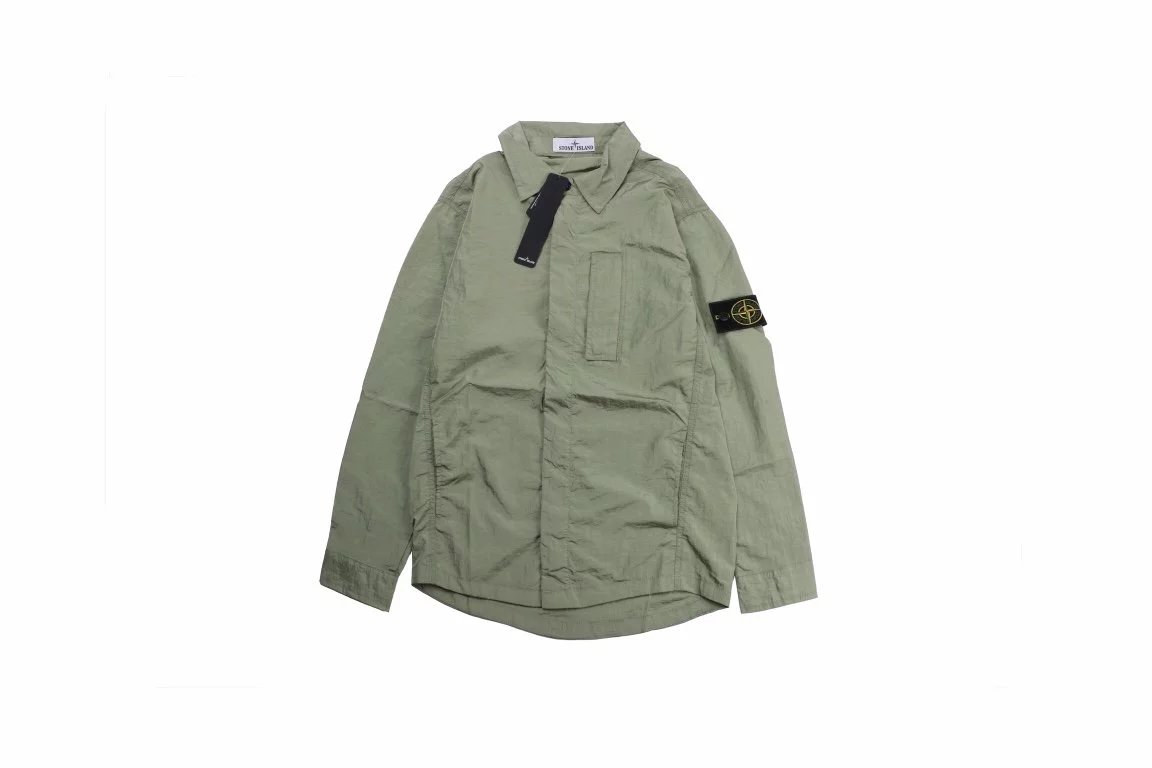Stone Island Shadow Project Shirt Jacket Dark Gray Outerwear - 9