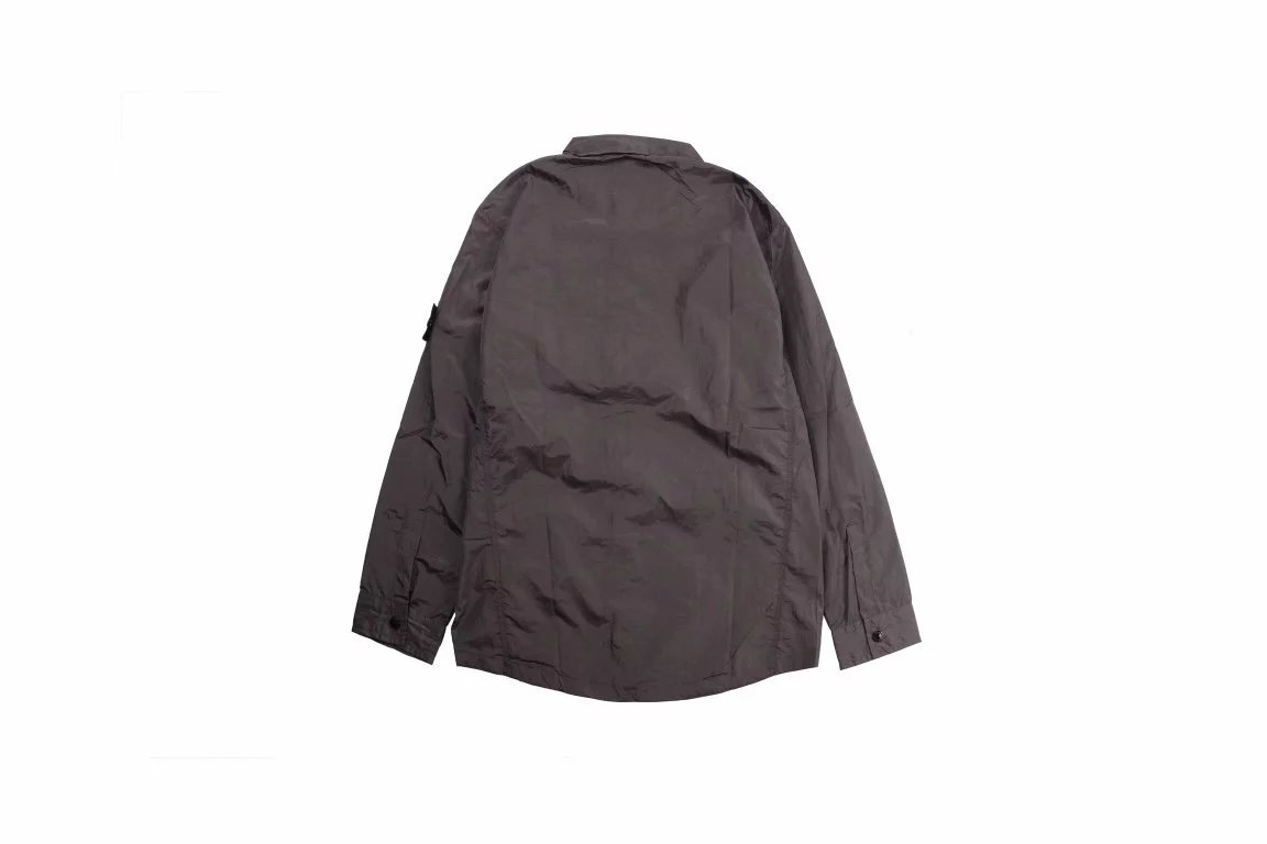 Stone Island Shadow Project Shirt Jacket Dark Gray Outerwear - 11