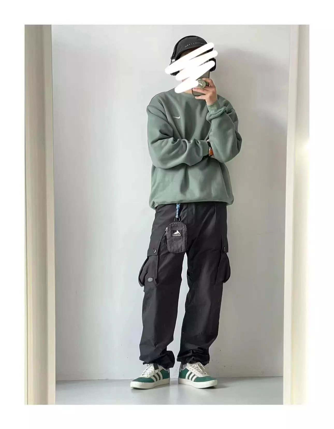 Nike Crewneck Sweatshirt Navy Blue Hoodie - 15