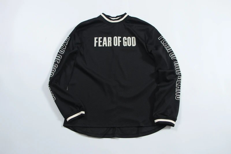 Fear of God Mesh Long-Sleeve Jersey Beige - 3