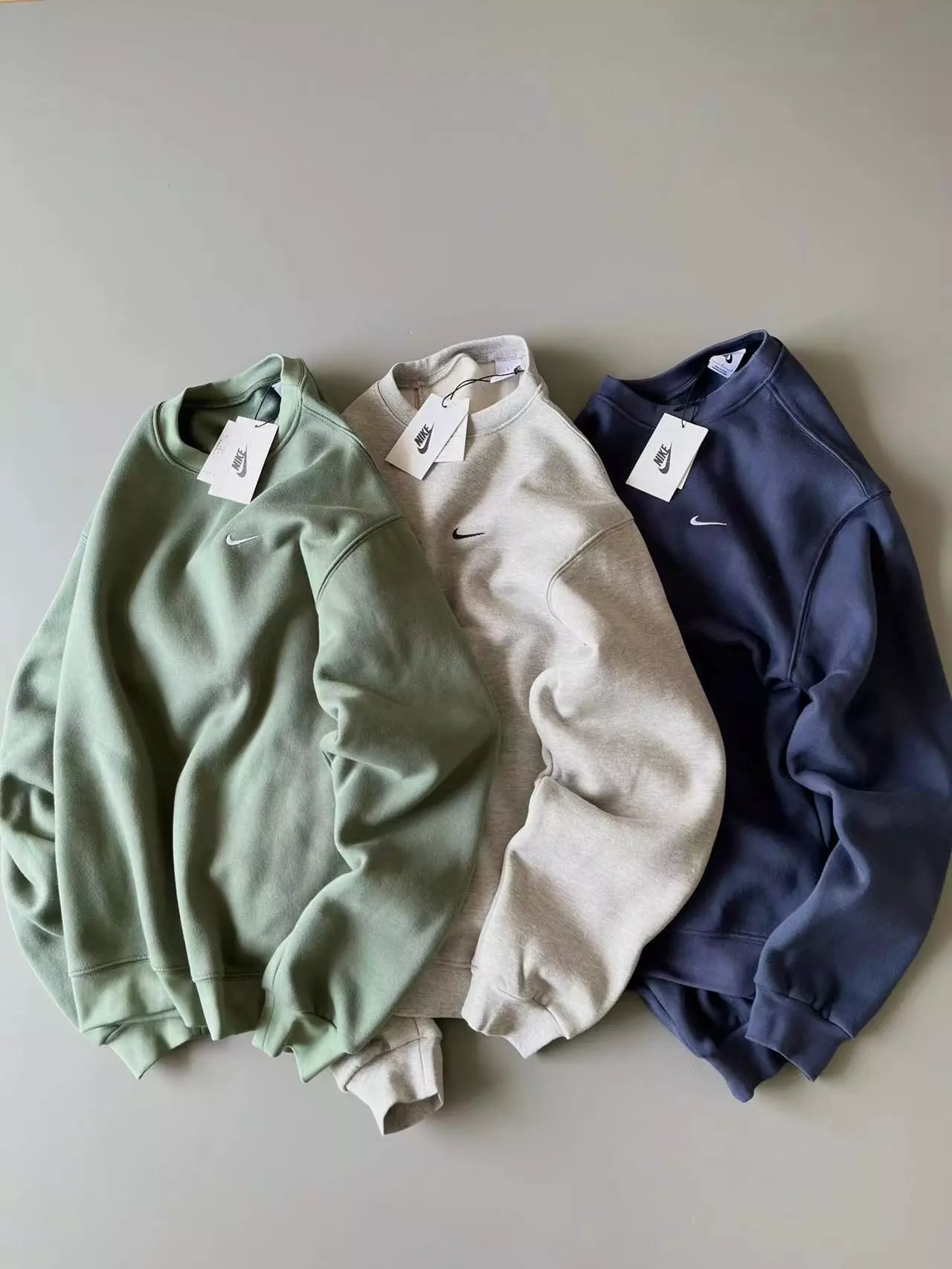 Nike Crewneck Sweatshirt Navy Blue Hoodie - 4