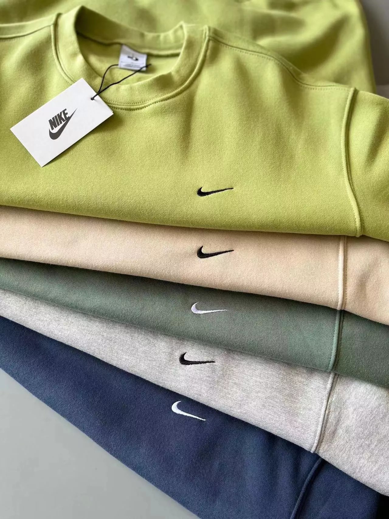 Nike Crewneck Sweatshirt Navy Blue Hoodie - 5