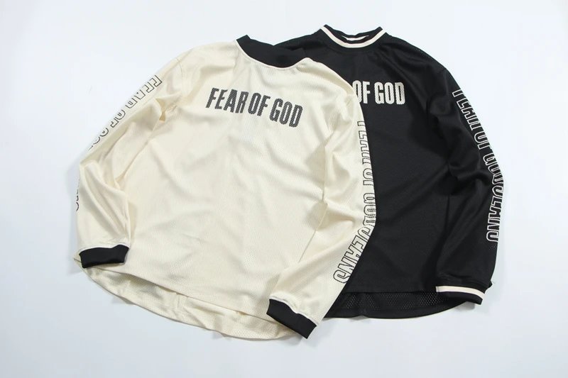 Fear of God Mesh Long-Sleeve Jersey Beige - 2
