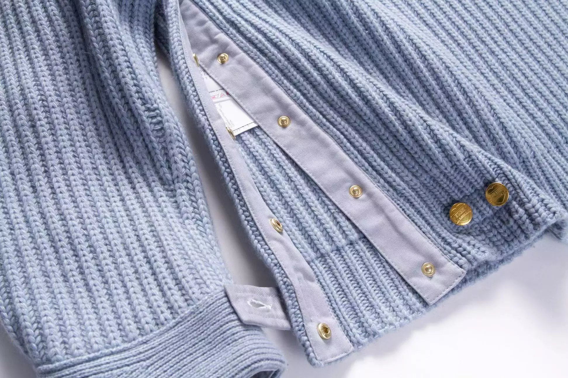 Carhartt Work In Progress Carhartt WIP Ribbed Turtleneck Sweater Light Blue Sweater - 13