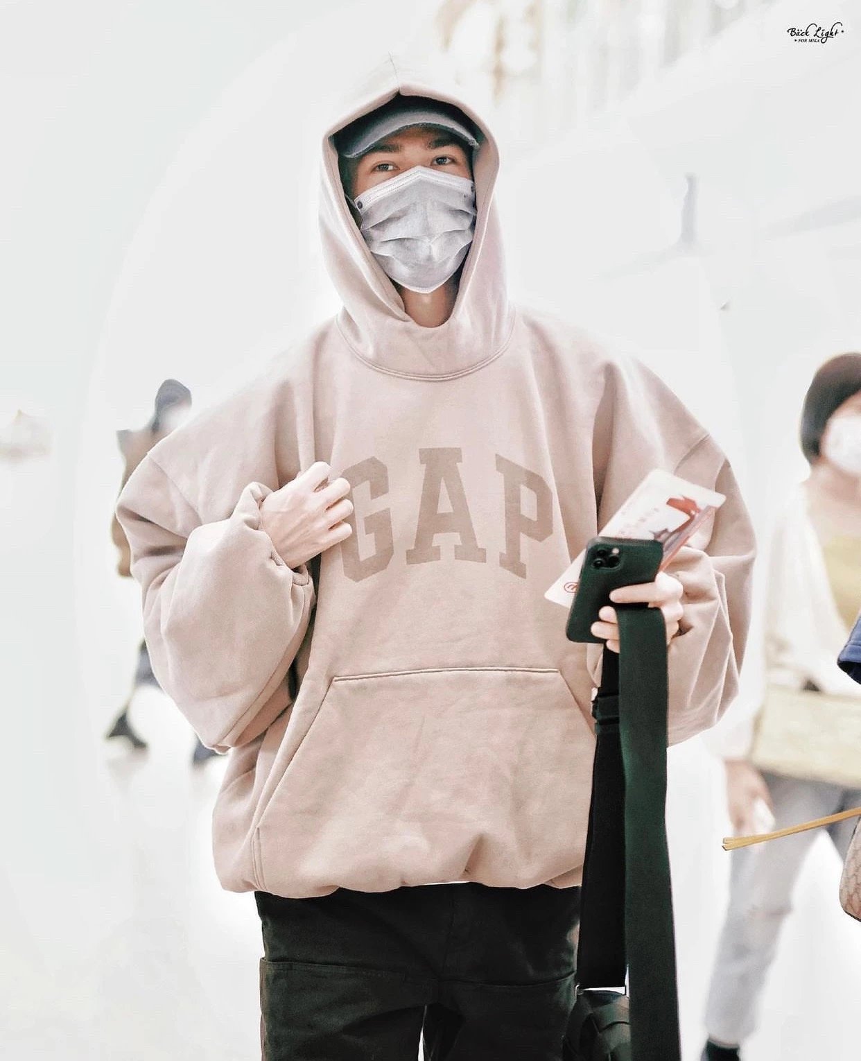 Design Dove Print Oversized Hoodie Gray - 54
