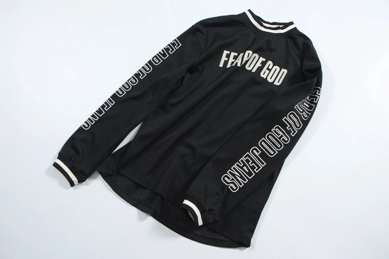 Fear of God Mesh Long-Sleeve Jersey Beige - 4