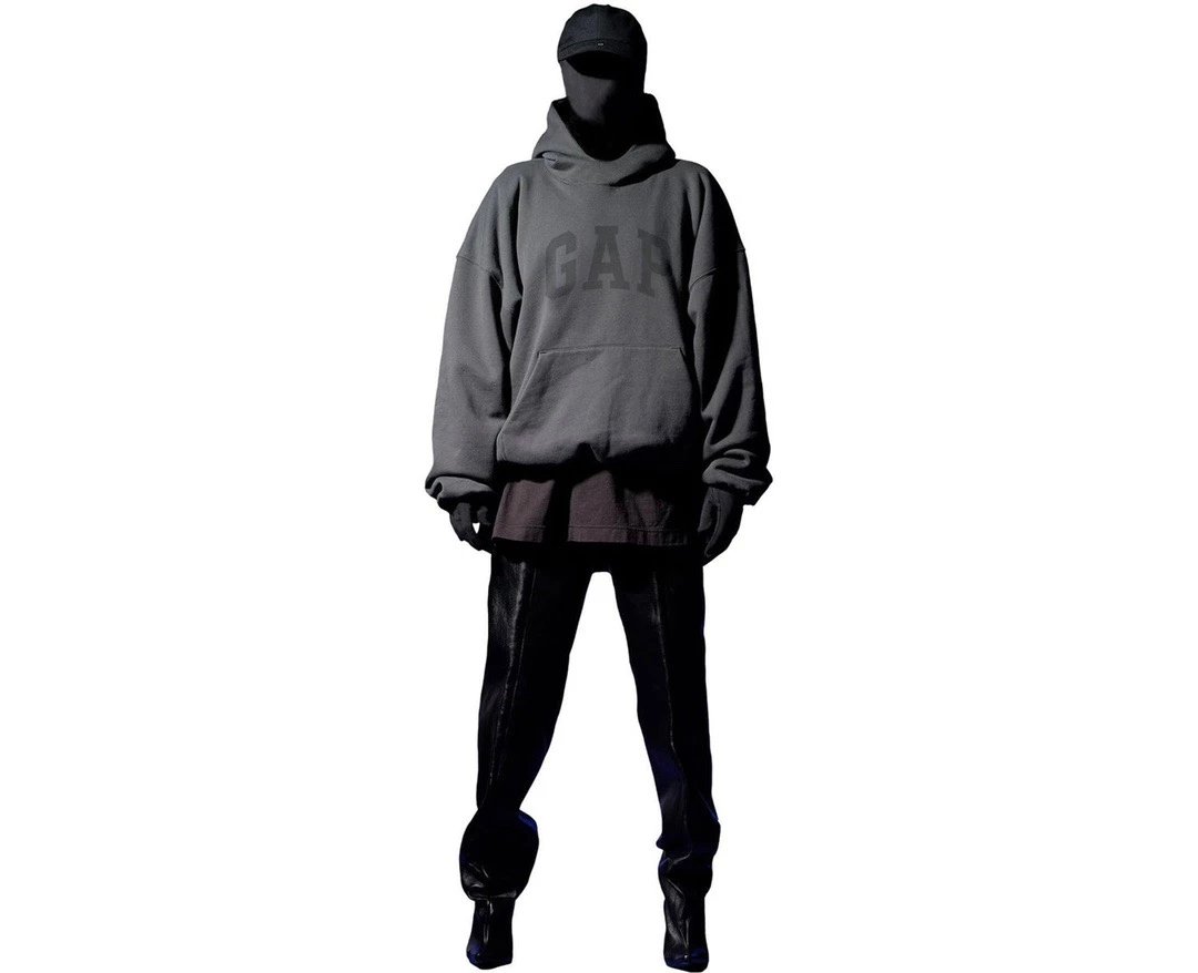 Design Dove Print Oversized Hoodie Gray - 27