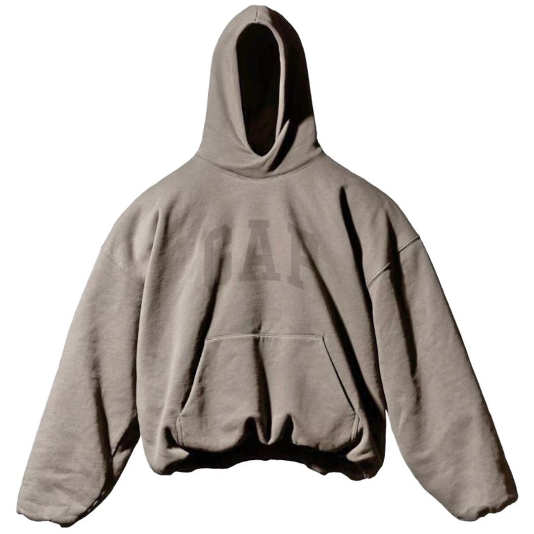 Design Dove Print Oversized Hoodie Gray - 10