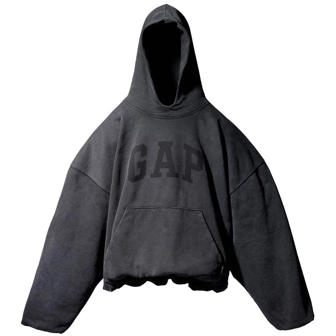 Design Dove Print Oversized Hoodie Gray - 3