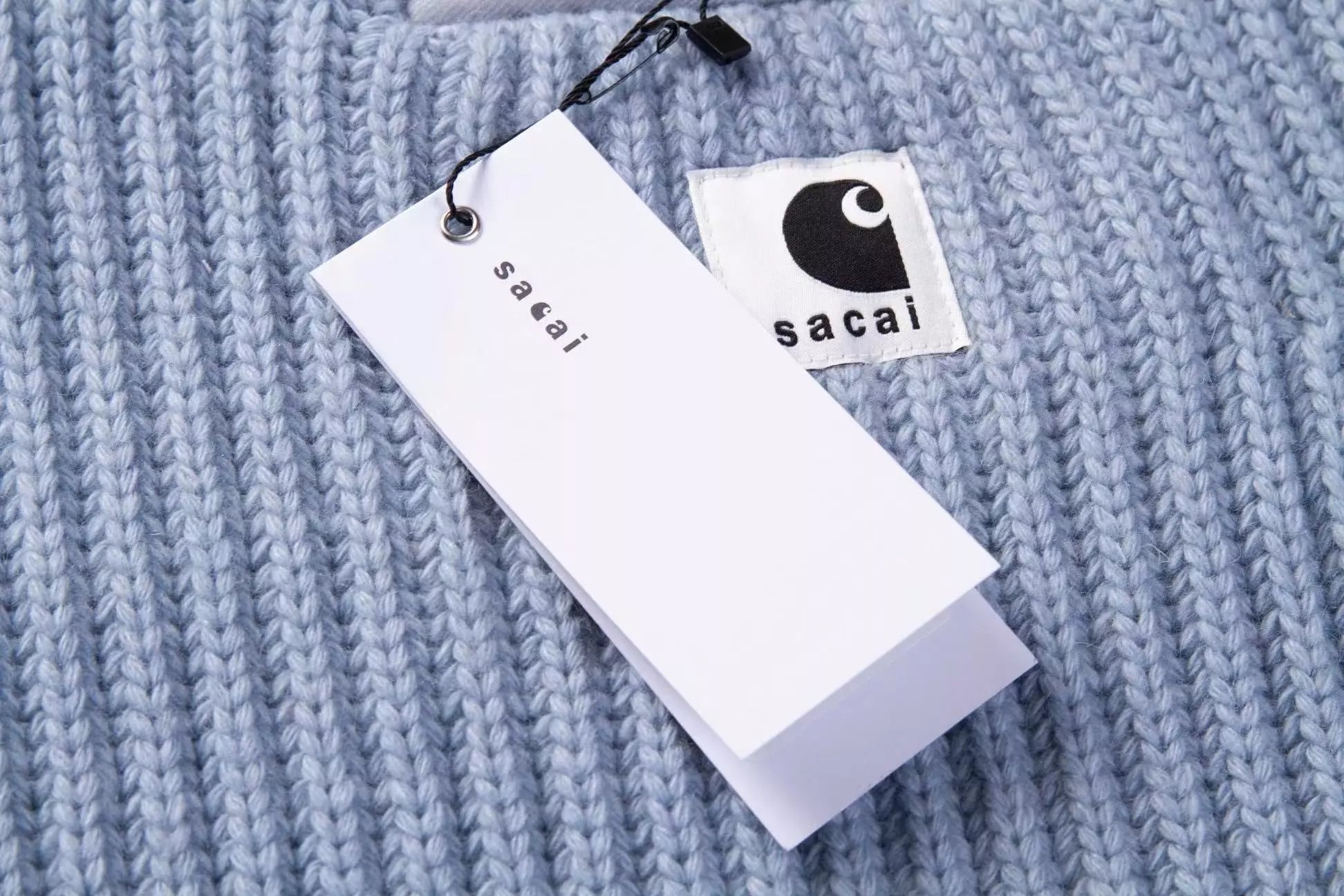 Carhartt Work In Progress Carhartt WIP Ribbed Turtleneck Sweater Light Blue Sweater - 23