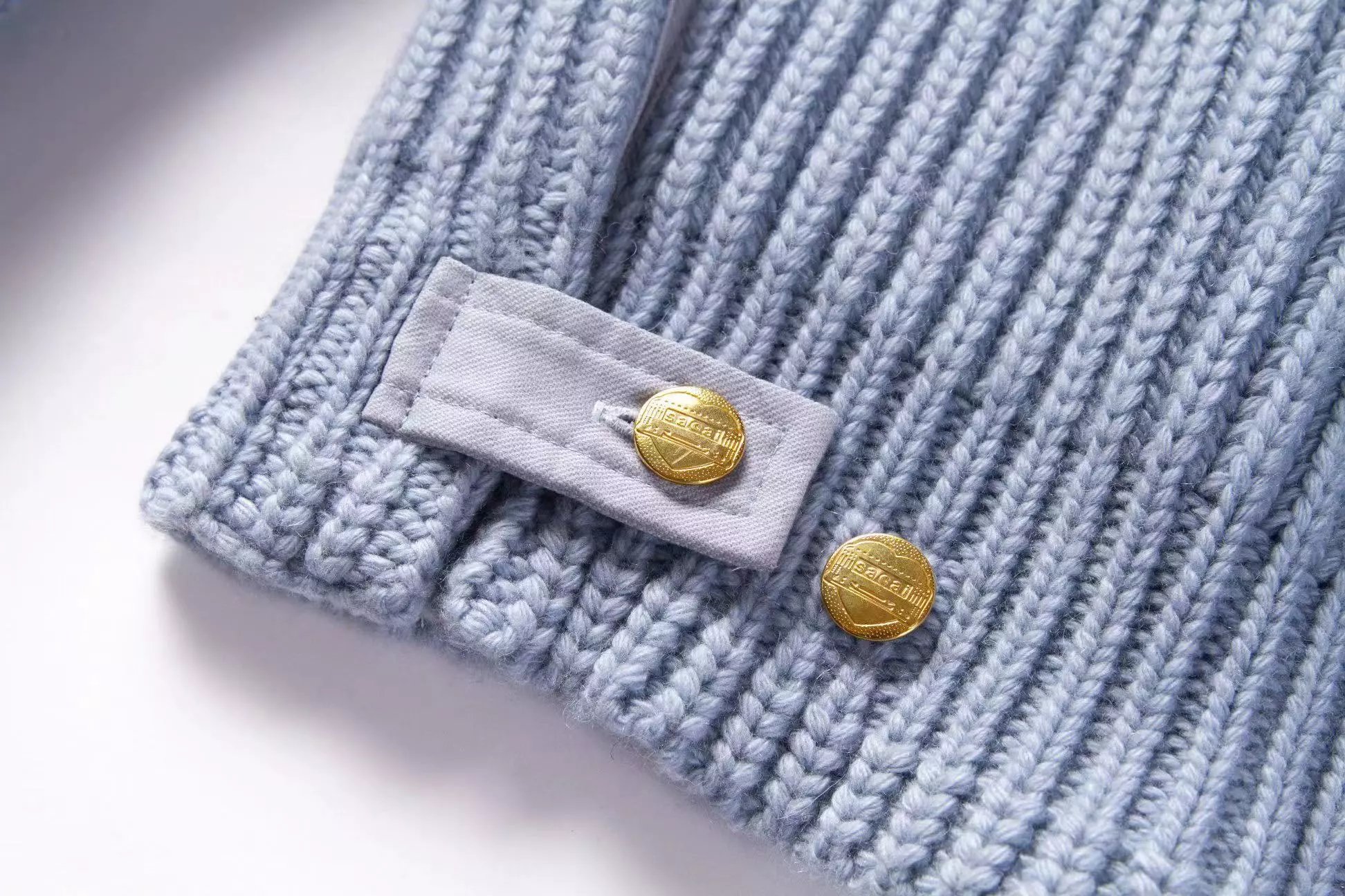 Carhartt Work In Progress Carhartt WIP Ribbed Turtleneck Sweater Light Blue Sweater - 21