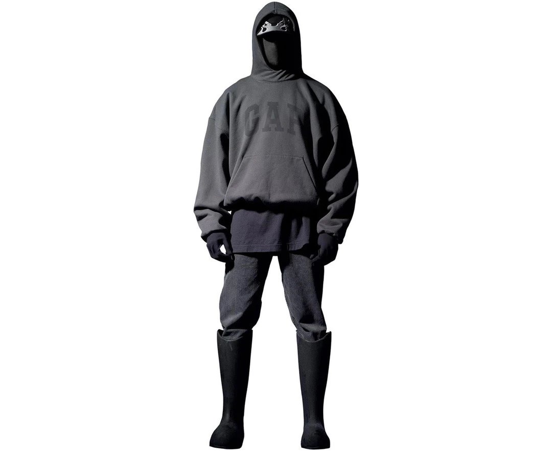 Design Dove Print Oversized Hoodie Gray - 25