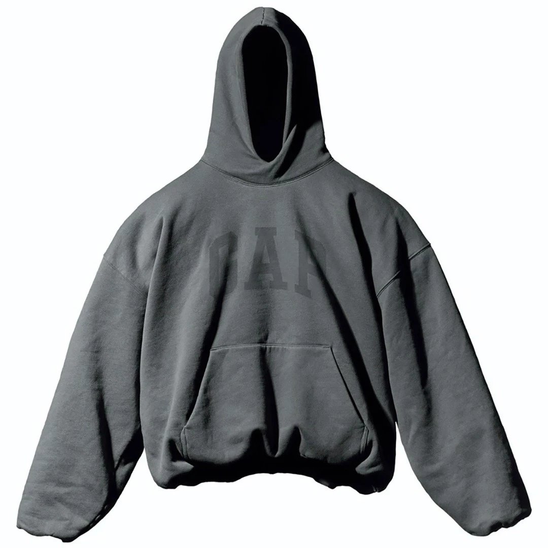Design Dove Print Oversized Hoodie Gray - 5