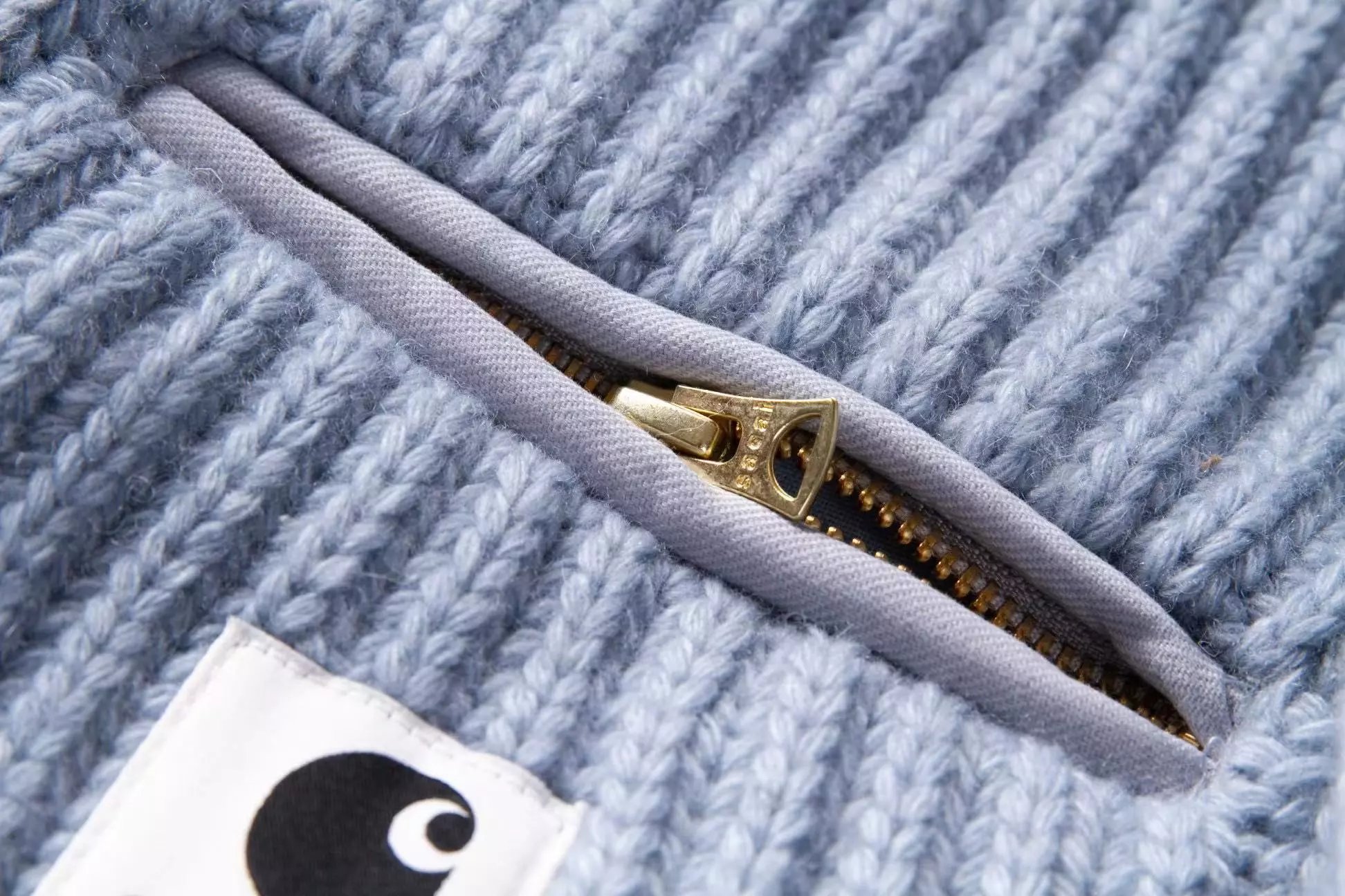 Carhartt Work In Progress Carhartt WIP Ribbed Turtleneck Sweater Light Blue Sweater - 11
