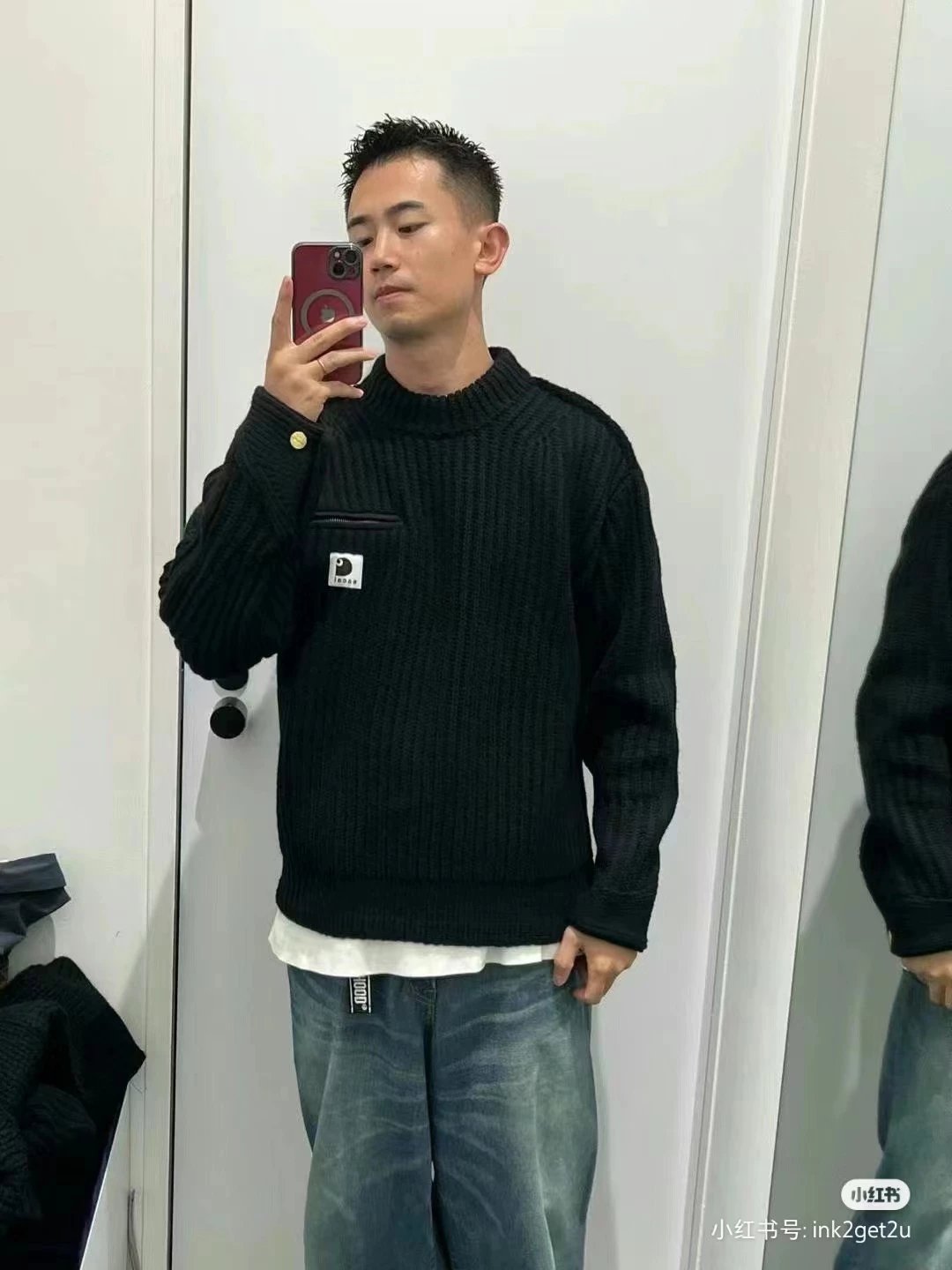 Carhartt Work In Progress Carhartt WIP Ribbed Turtleneck Sweater Light Blue Sweater - 37