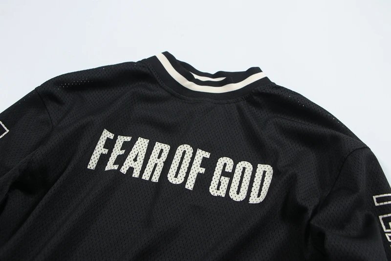 Fear of God Mesh Long-Sleeve Jersey Beige - 5