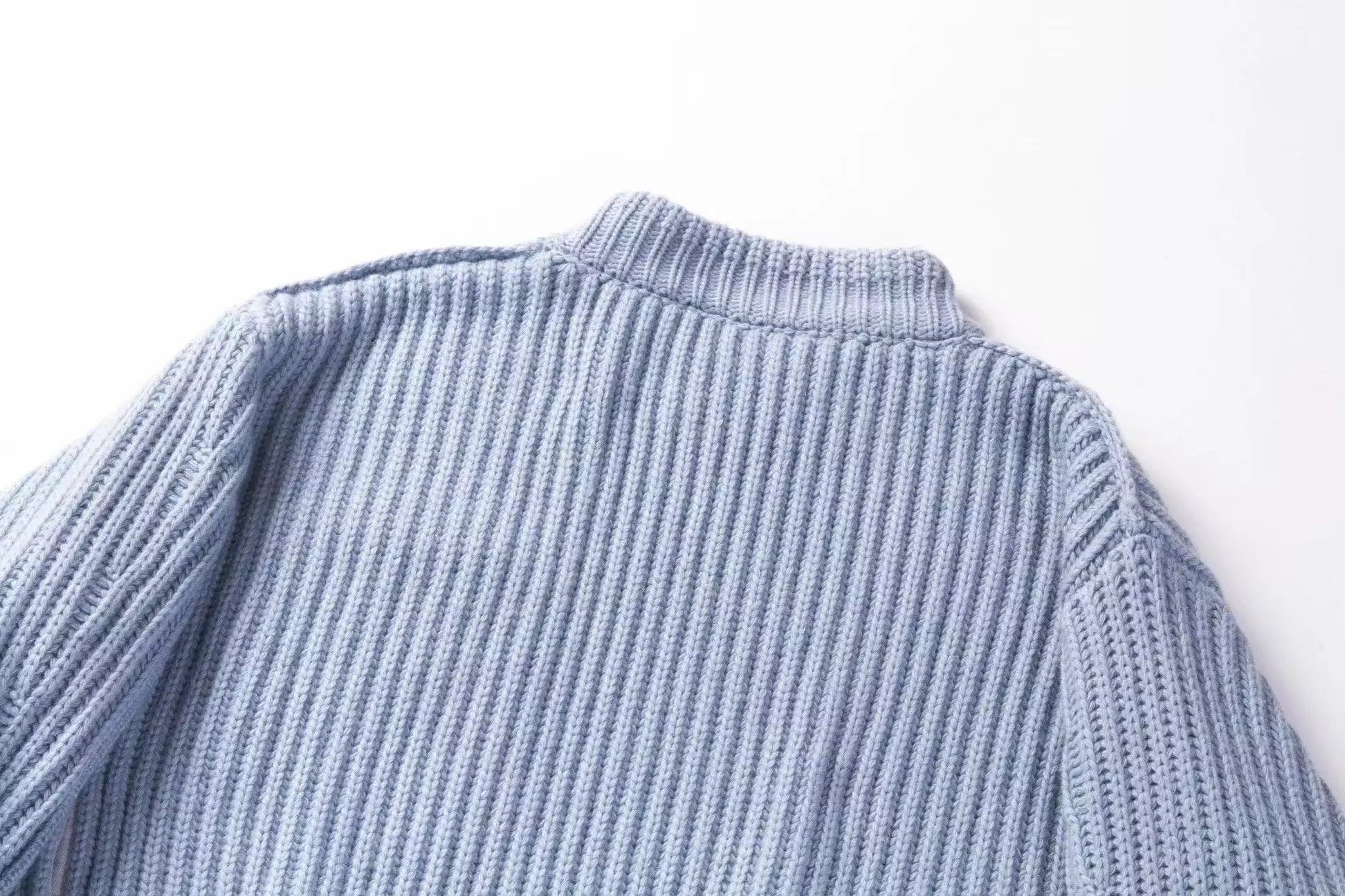 Carhartt Work In Progress Carhartt WIP Ribbed Turtleneck Sweater Light Blue Sweater - 19